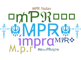 Nickname - MPR