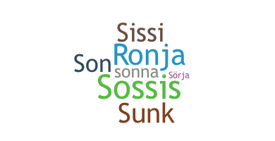 Nickname - Sonja