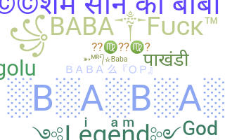 Nickname - baba