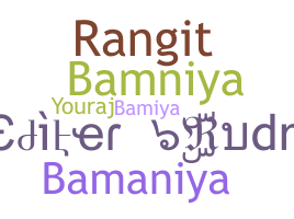 Nickname - Bamniya