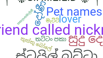 Nickname - Sinhala