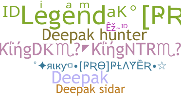 Nickname - Deepaksidar