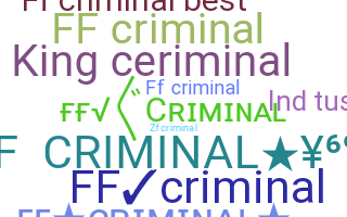 Nickname - FfCriminal
