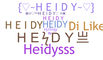 Nickname - Heidy