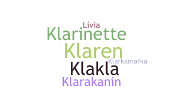 Nickname - Klara