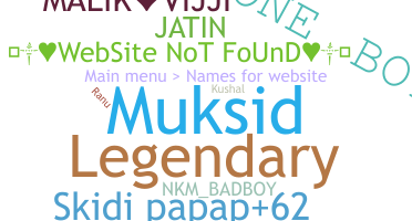 Nickname - website
