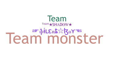 Nickname - Teammonster