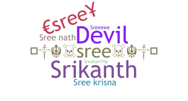 Nickname - sree