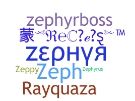 Nickname - Zephyr