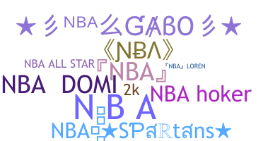 Nickname - NBA