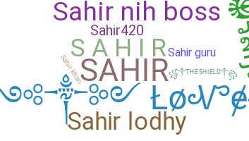 Nickname - Sahir