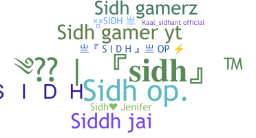 Nickname - SIDH