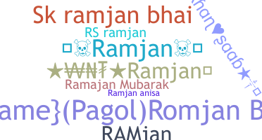 Nickname - Ramjan