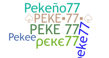 Nickname - Peke77