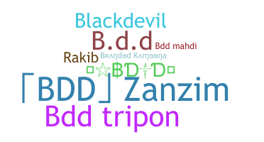 Nickname - BDD