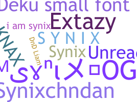 Nickname - synix
