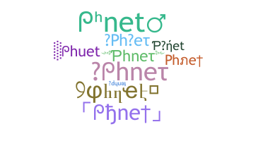 Nickname - Phnet