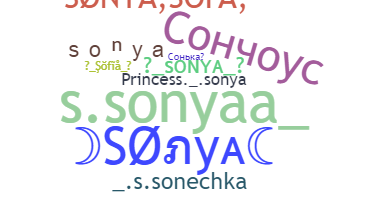 Nickname - Sonya