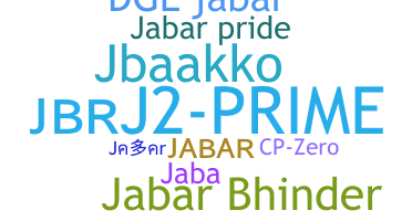 Nickname - Jabar