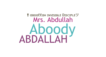 Nickname - Abdallah