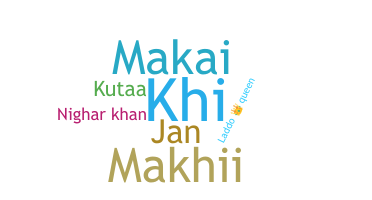 Nickname - Makhi