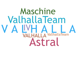 Nickname - Valhalla