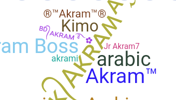 Nickname - Akram