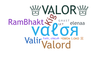 Nickname - Valor