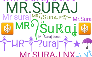 Nickname - MrSuraj