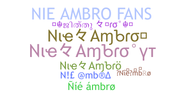 Nickname - Nieambro