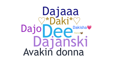 Nickname - Dajana