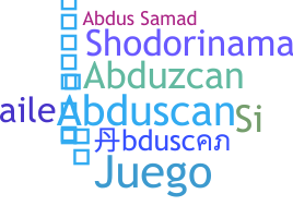 Nickname - Abduscan