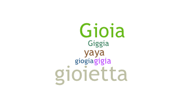 Nickname - Gioia