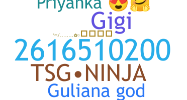 Nickname - Guliana