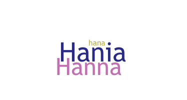 Nickname - Hania