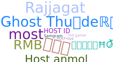 Nickname - Host