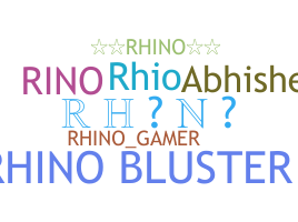 Nickname - Rhino