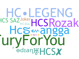 Nickname - hcs