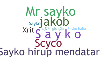 Nickname - sayko