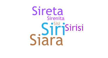 Nickname - Sira