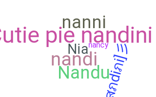 Nickname - Nandini