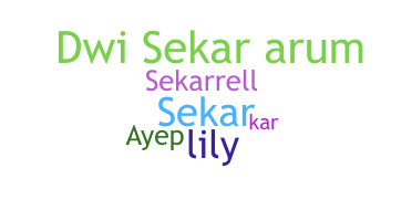 Nickname - Sekar
