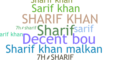 Nickname - sharifkhan