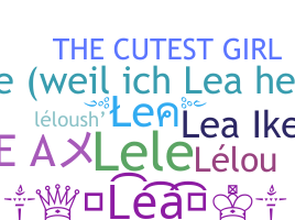 Nickname - Lea