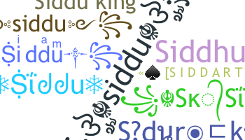 Nickname - Siddu