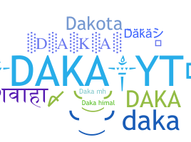 Nickname - Daka