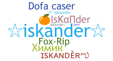 Nickname - Iskander