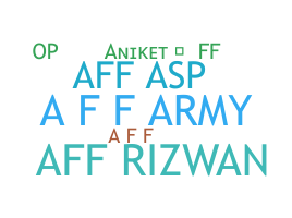 Nickname - aff