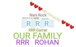 Nickname - Rrr