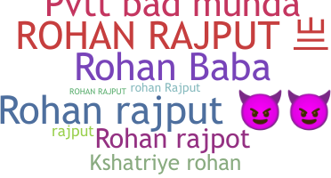 Nickname - RohanRajput